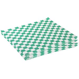 wax paper green checker 2000pcs bag 3bag