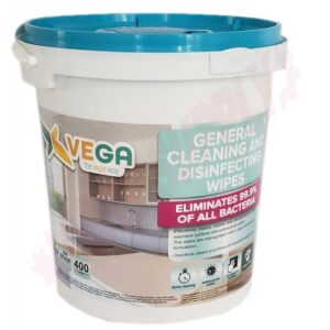 Disinfecting Wipes, Vega, 400/Bucket 18x18cm