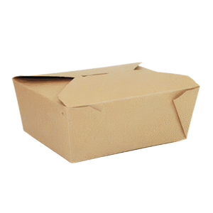 #8 Bio Box Kraft Paper Containers – 300/Case