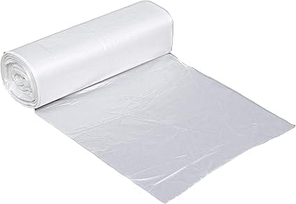 garbage bags 42x48 strong clear 125 cs